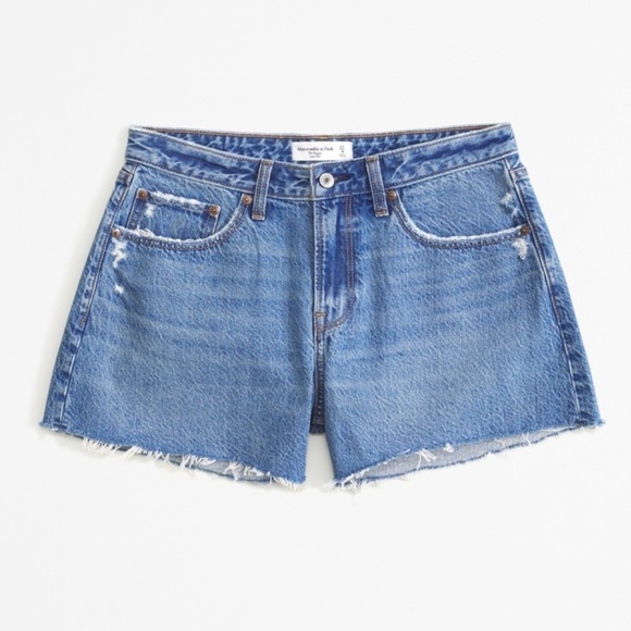 Abercrombie “The Baggy Short” cut off Jean shorts plus size - Picture 7 of 7